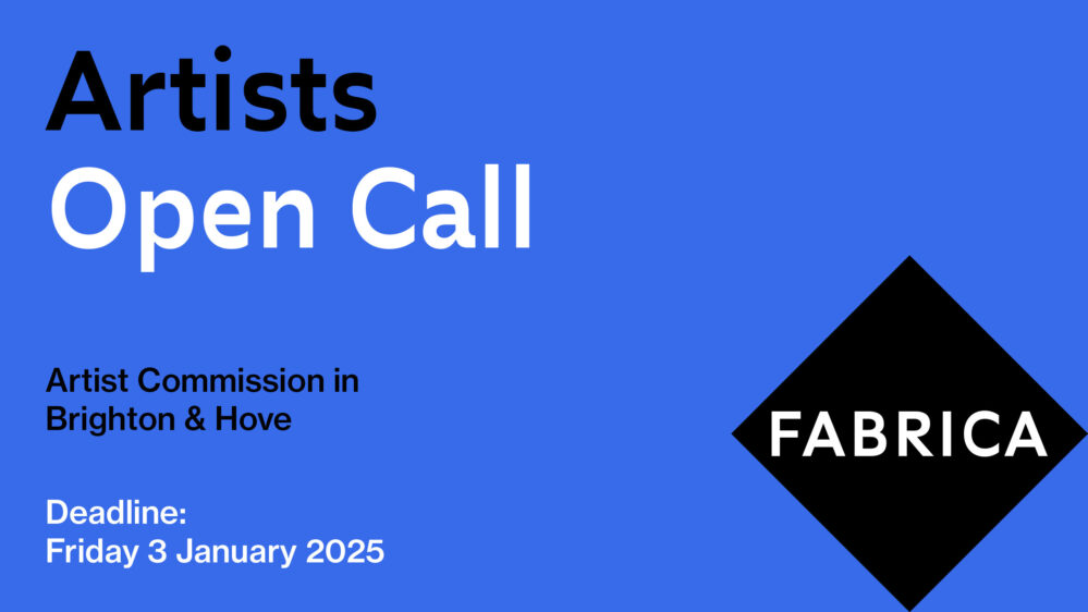 Open Call for an Artist Commission in Brighton & Hove 2025