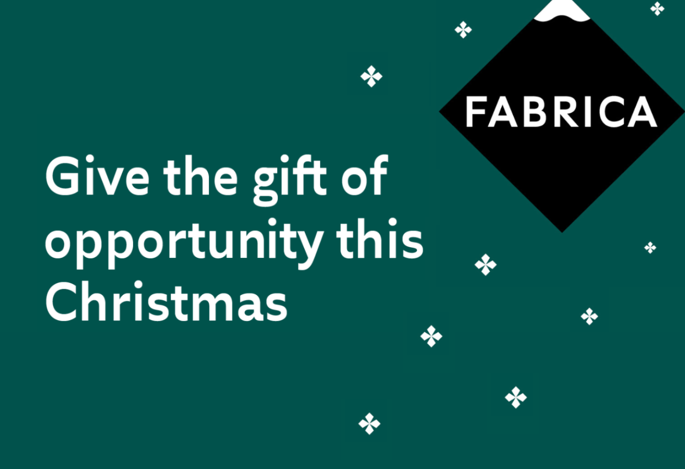 Give the gift of opportunity this Christmas